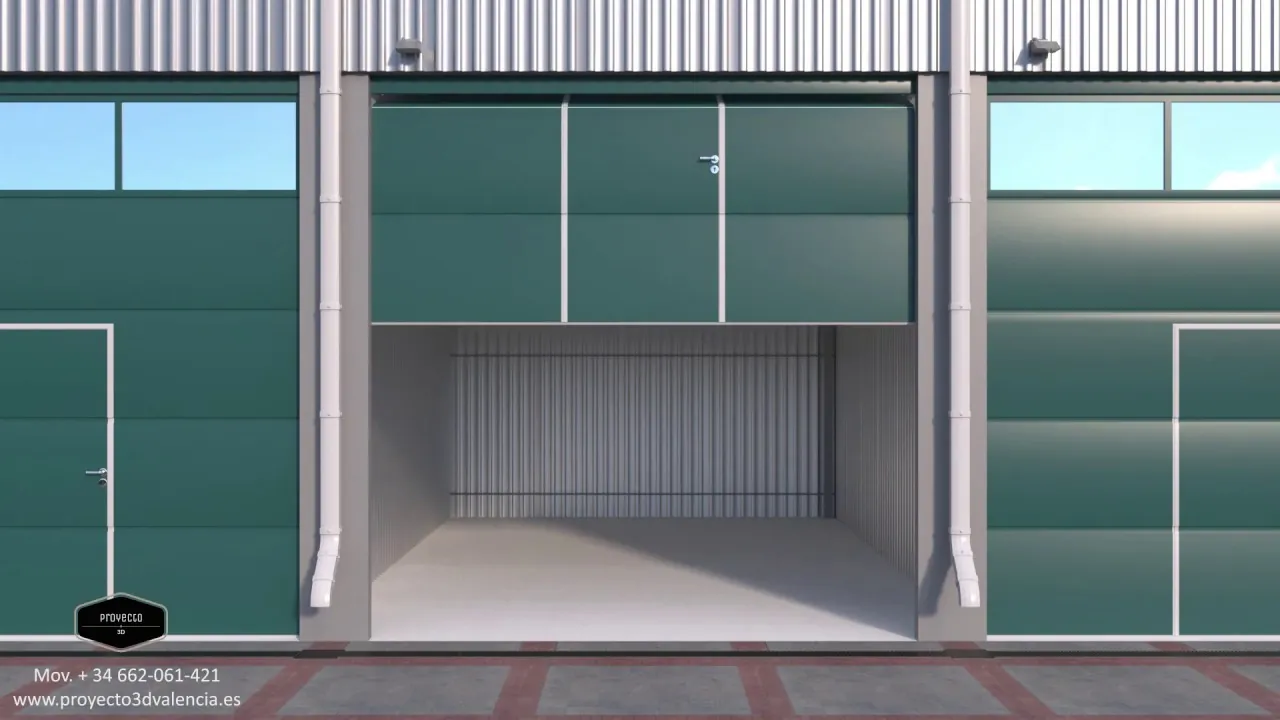 Portada del vídeo: Puerta seccional industrial peatonal