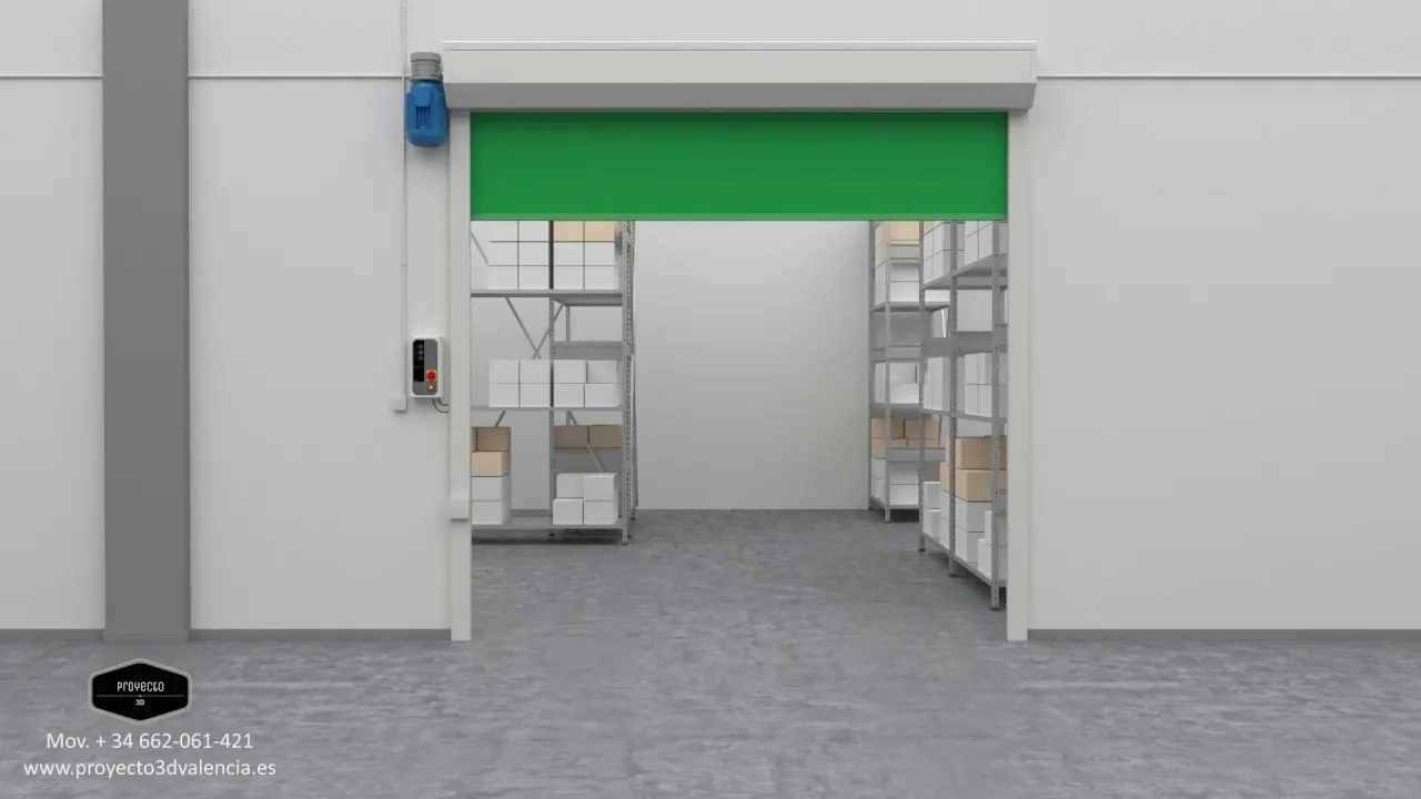 Portada del vídeo: 3D funciones puerta industrial rápida