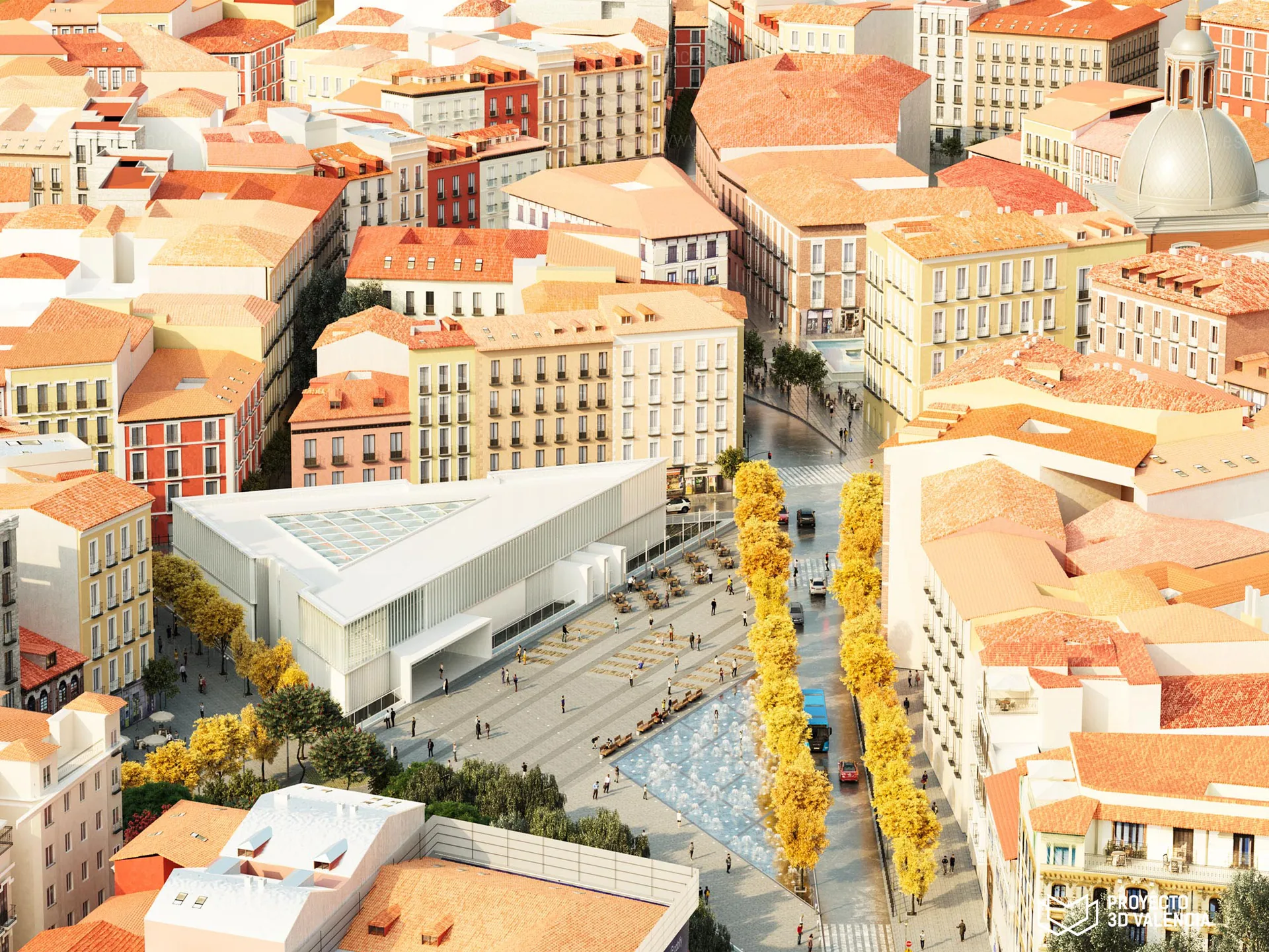 render de renders de parques, plazas y espacio público